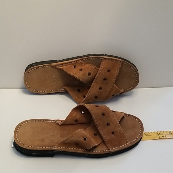 Michael Kors Suede Slides Sandals NIB 8.5 Spain - Picture 10 of 15